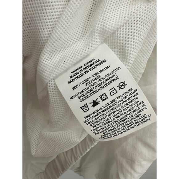 Nike White ESS Woven Jacket Full Zip Activewear Lightweight Womens Large NWT - Picture 9 of 10